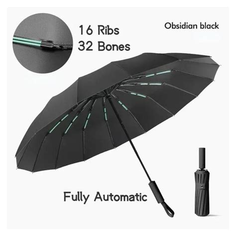Fully automatic folding 24 rib fully automatic umbrella windproof .